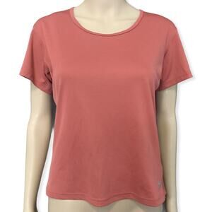 Mountain Hardware Moisture Wicking Coral Mesh Short Sleeve Athletic Top M